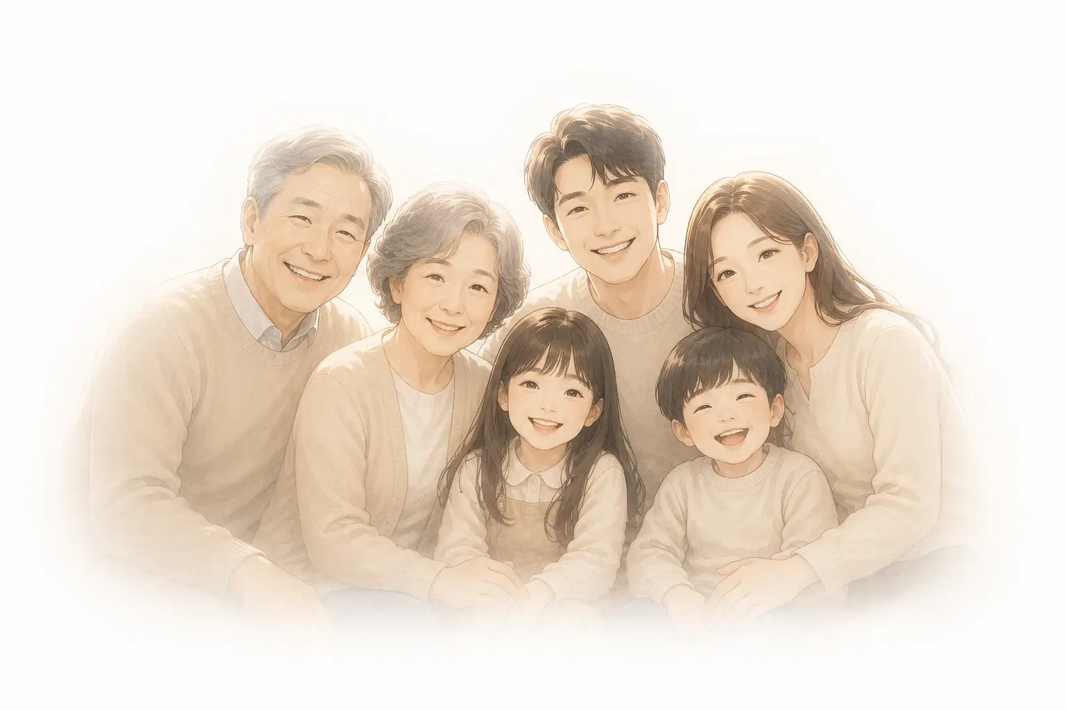 가족의 재산 이전을 상담하는 모습